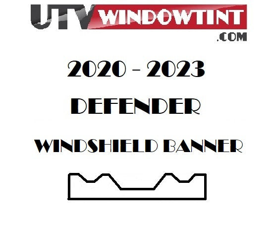 2020 - 2023 DEFENDER WINDSHIELD BANNER