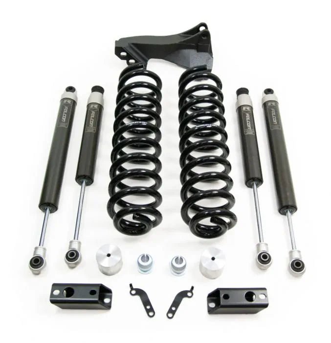 2.5" COIL SPRING FRONT LIFT KIT W/FALCON 1.1 MONOTUBE SHOCKS FRONT/REAR - FORD SUPER DUTY DIESEL 4WD 2017-2019