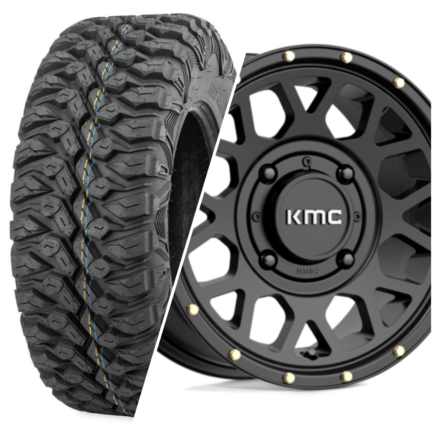 30" Quad Boss & 14" KMC Wheel & Tire Set (Polaris)