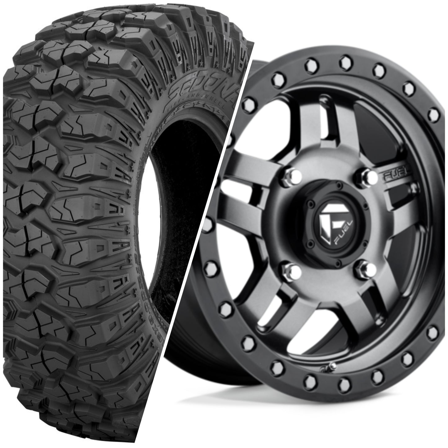 32" Sedona & 14" Fuel Wheel & Tire Set (Polaris)