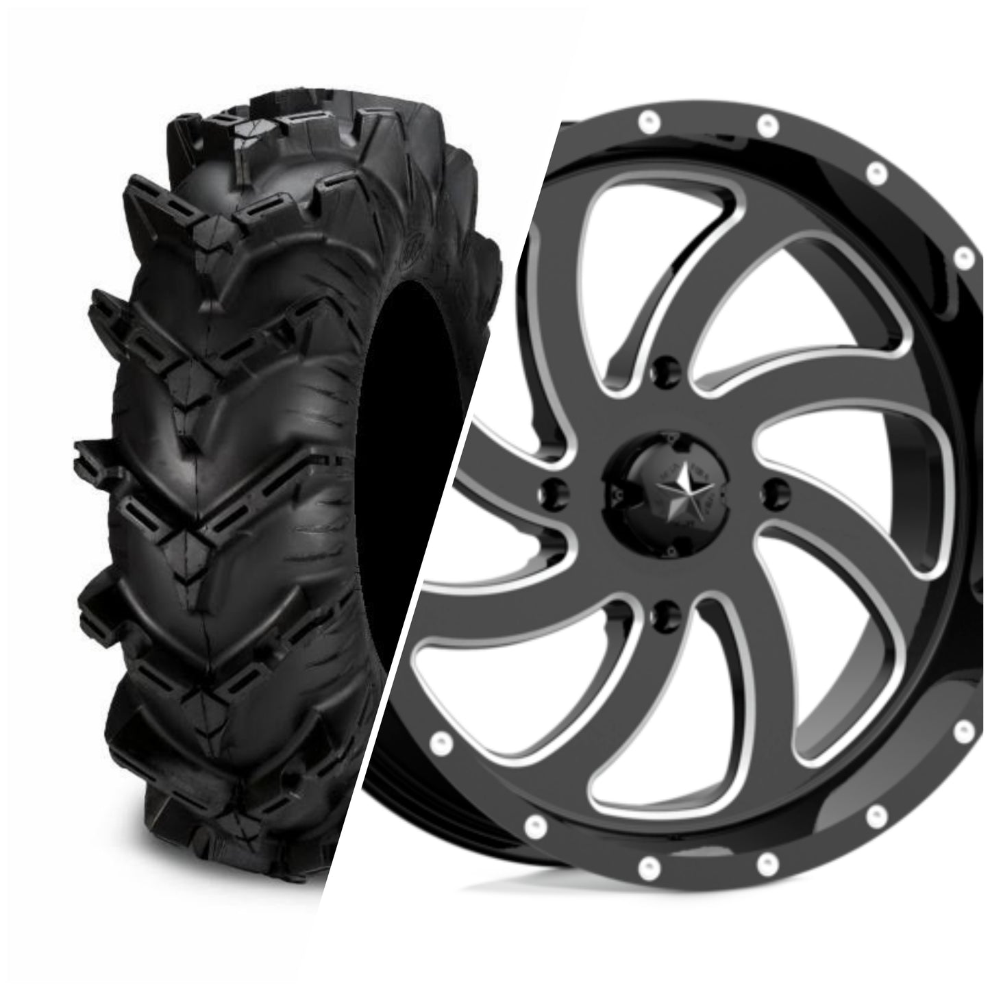 34" ITP & 18" MSA Wheel & Tire Set (Can-Am)