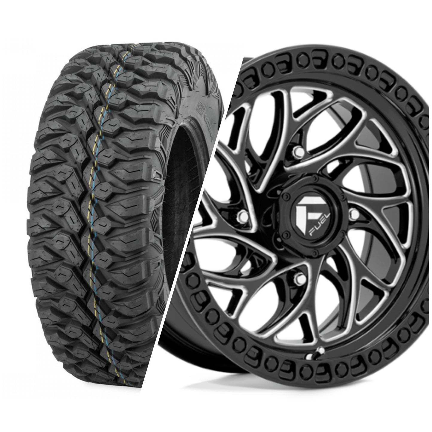 32" Quad Boss & 15" Fuel Wheel & Tire Set (Polaris)