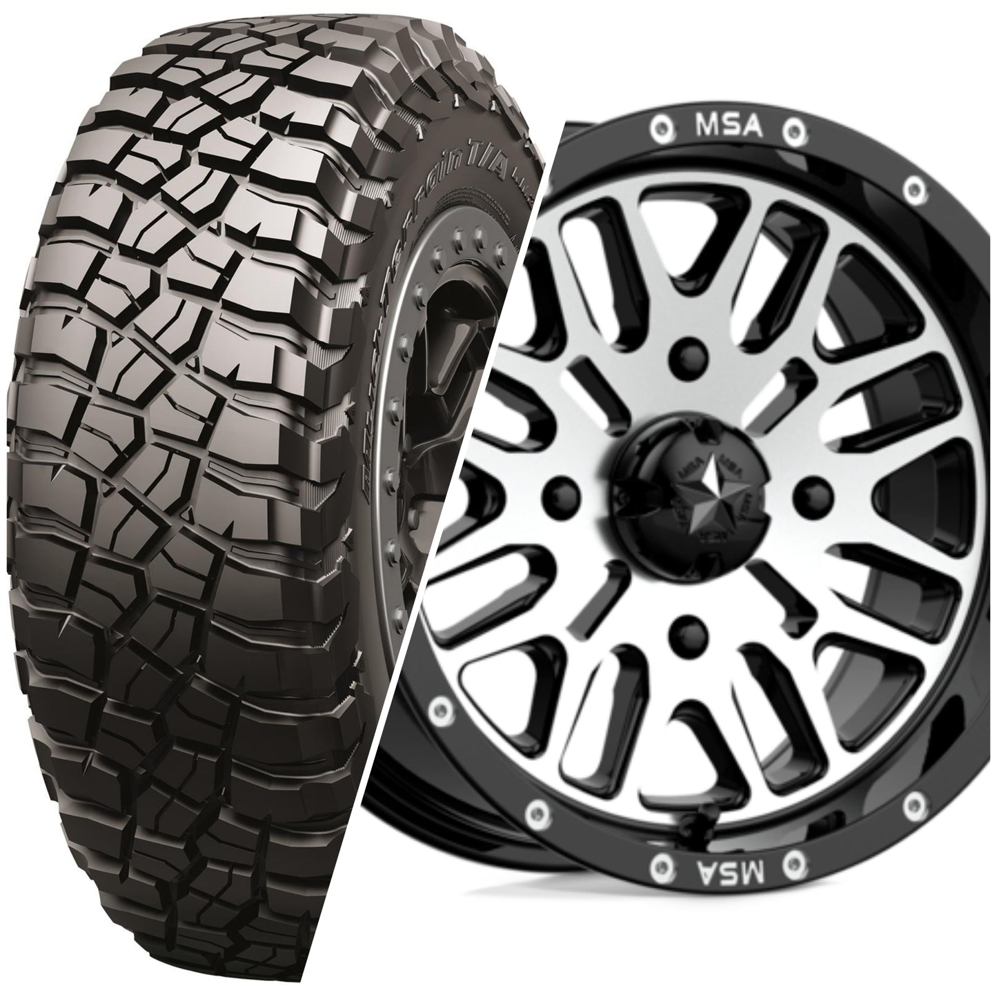 30" BFG & 14" MSA Wheel & Tire Set (Polaris)